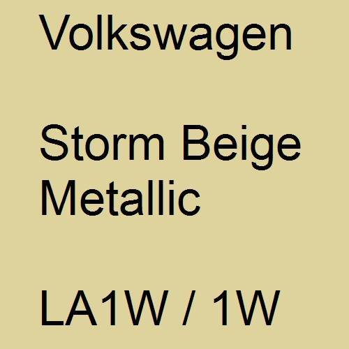 Volkswagen, Storm Beige Metallic, LA1W / 1W.